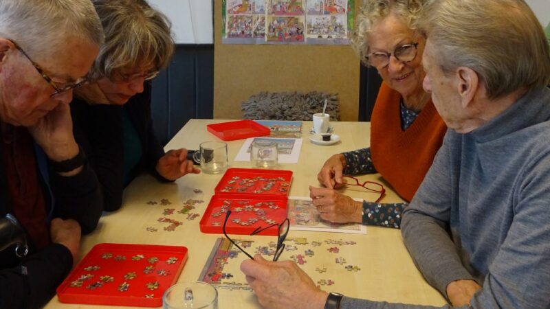 Gezellige puzzelmiddag bij Verbindingscentrum de 5Hoek