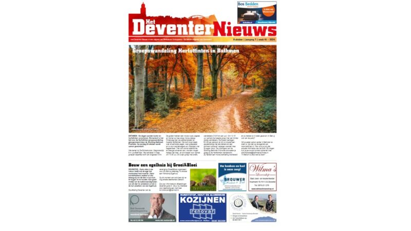 Lees hier het Deventer Nieuws week 41