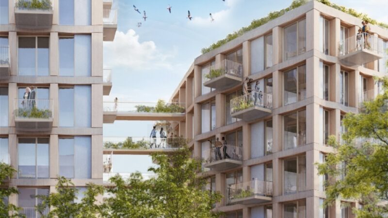 Plan voor houten woongebouw met flexibele huurwoningen in De Kien